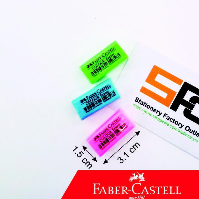 

Produk Unggulan] Penghapus Faber Castell (Colour Eraser) - Biru Muda