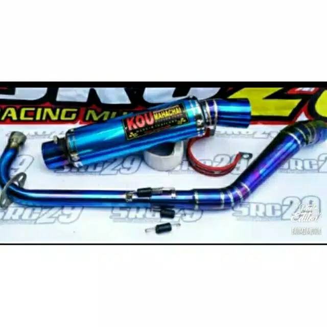 Knalpot racing kou bluemon for all motor  bebek leher kidal