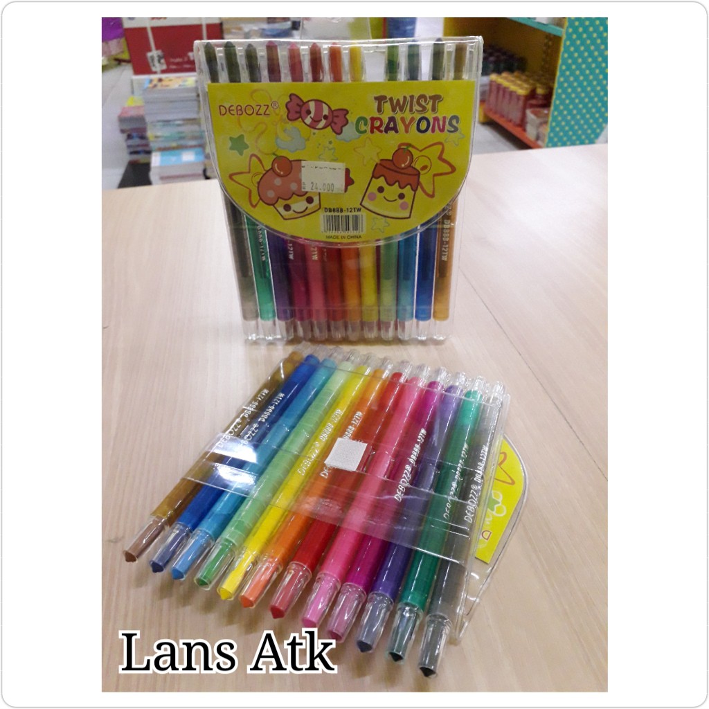 

DEBOZZ Crayon Putar DB-888-12TW 12 Color Twist Crayon