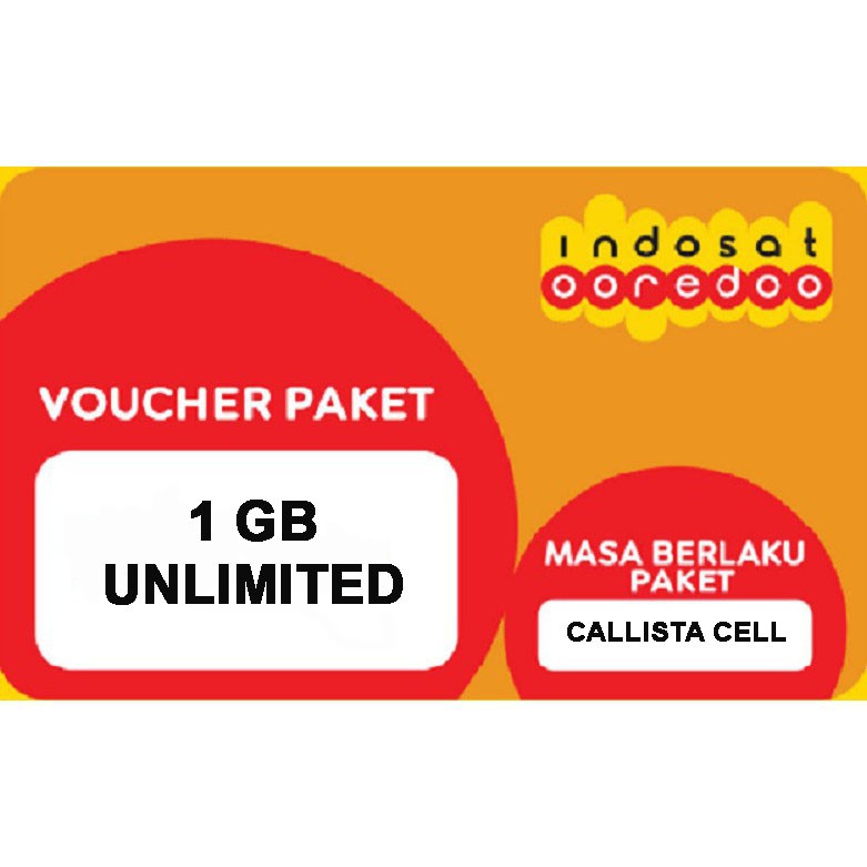 Voucher Indosat  1 GB UNLIMITED