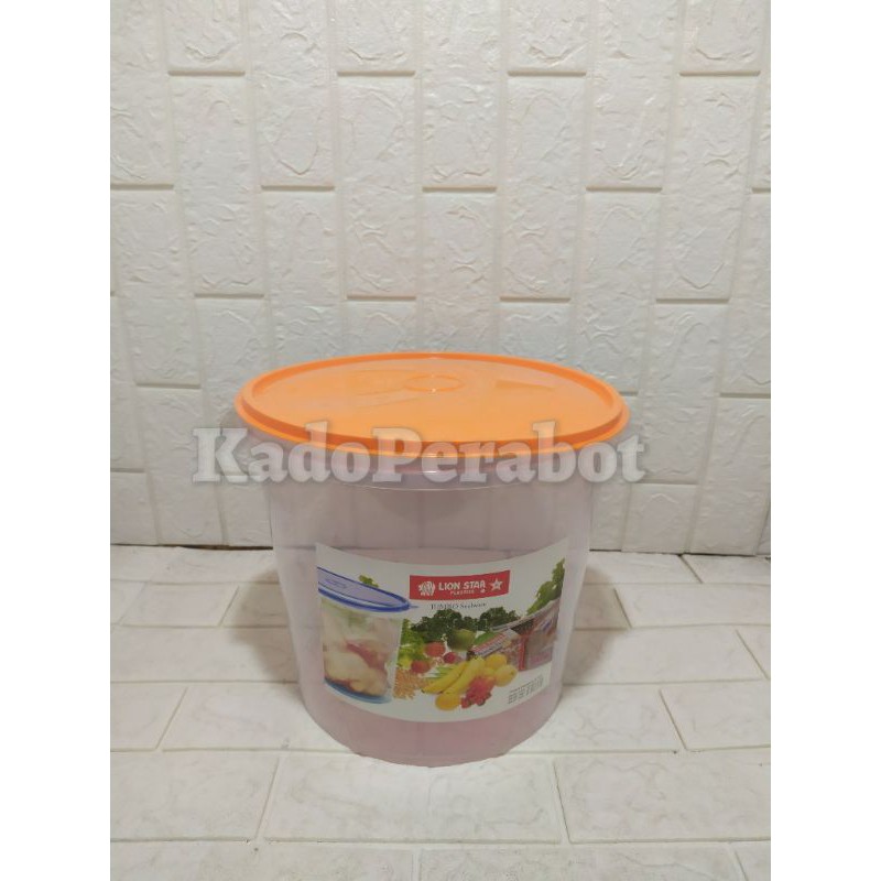 toples jumbo Lion Star 12 liter - toples plastik tutup karet - toples