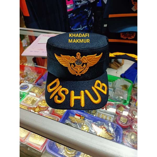 Topi komando Dishub wing + Tulisan Dishub