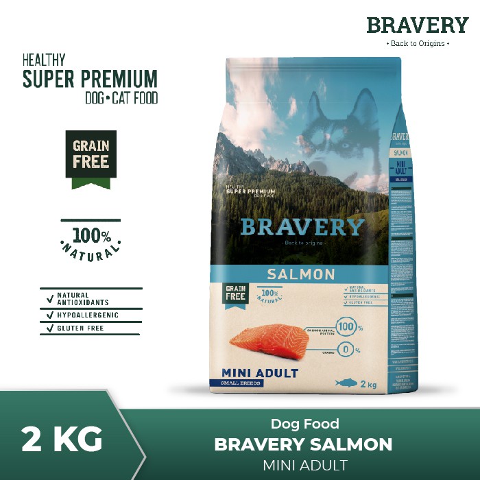 Bravery Dog Food Rasa Salmon Adult 2 Kg Shopee Indonesia