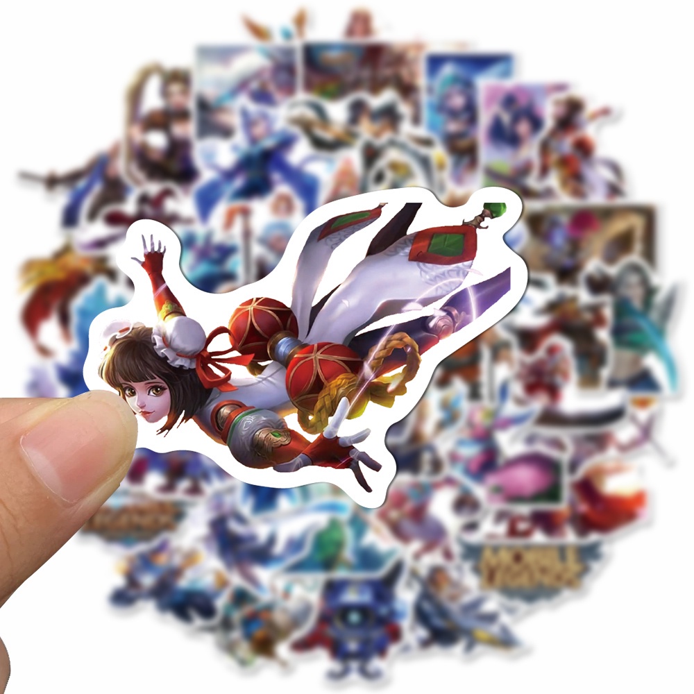 50 Pcs Stiker Motif Kartun Game Legends Tahan Air Untuk Dekorasi Laptop