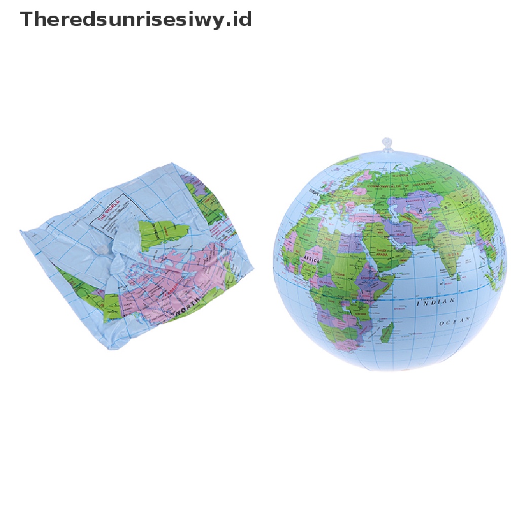 # Alat Rumah Tangga # Bola Dunia Tiup Ukuran 38cm Untuk Belajar Geografi