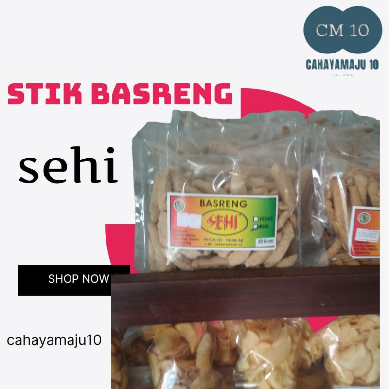 

Stik Basreng Sehi - Basreng Stik Asin dan pedas 80gr