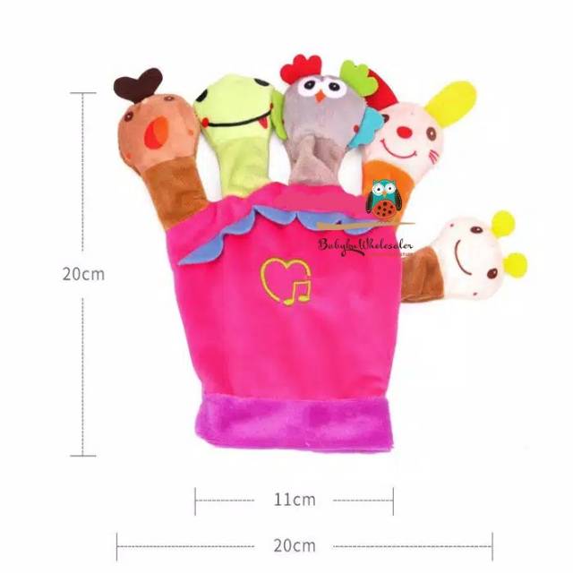 Mainan boneka jari ada music / Hand puppet music