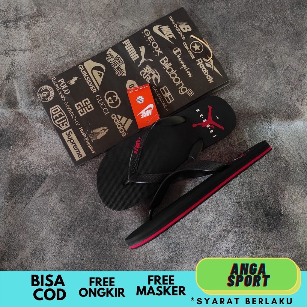 SANDAL PRIA JEPIT NIKE AIR JORDAN KASUAL DISTRO PREMIUM SENDAL COWOK SURFING KEREN TERMURAH