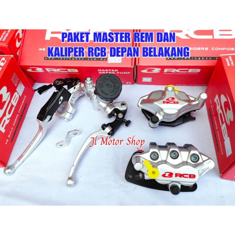 MASTER REM RCB KIRI KANAN HANDLE KOPLING PLUS CALIPER KALIPER RCB DEPAN BELAKANG GSX 150 SATRIA FU 150 KARBU SATRIA FU 150 INJEKSI SATRIA 2 TAK SATRIA RU 120 KALIPER RCB S SERIES S1 S55 ORIGINAL