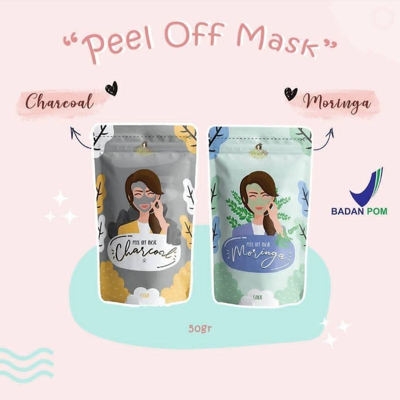 Jual Peel Off Mask Charcoal 50gr by adrshop | Shopee Indonesia
