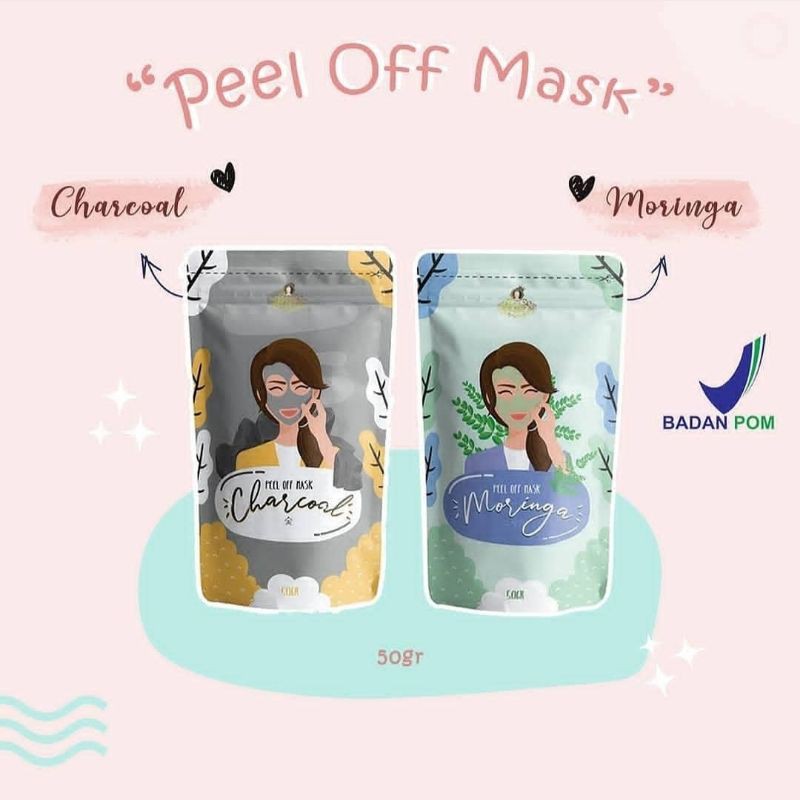 Jual Peel Off Mask Charcoal 50gr By Adrshop | Shopee Indonesia