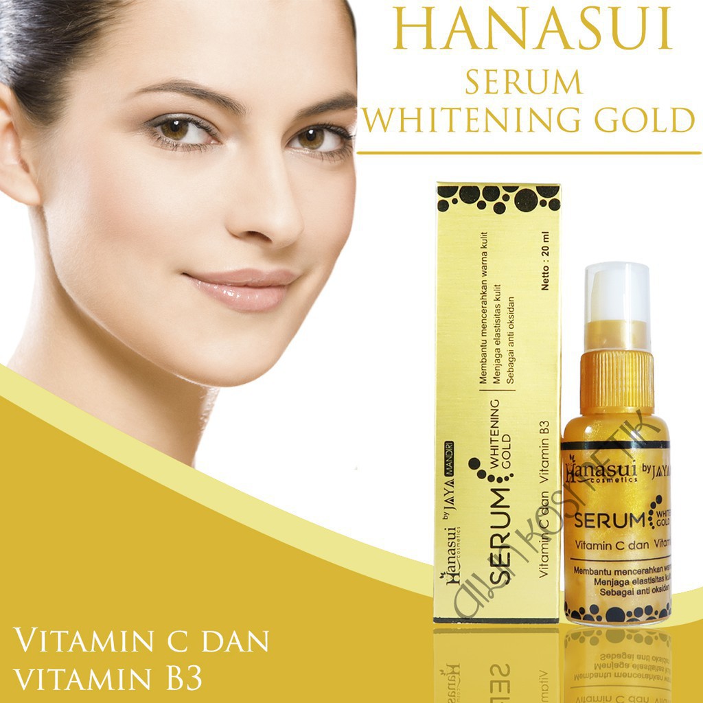 HANASUI SERUM GOLD WHITENING -  20ml  (GOLD)