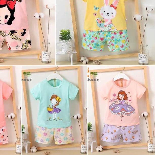 ➷ Setelan Anak Impor Ku Bao Pendek Girl 3 ✭