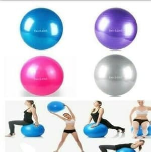 GYM BALL BOLA YOGA Birth ball Senam Hamil FITNESS +FREE POMPA Angin nya