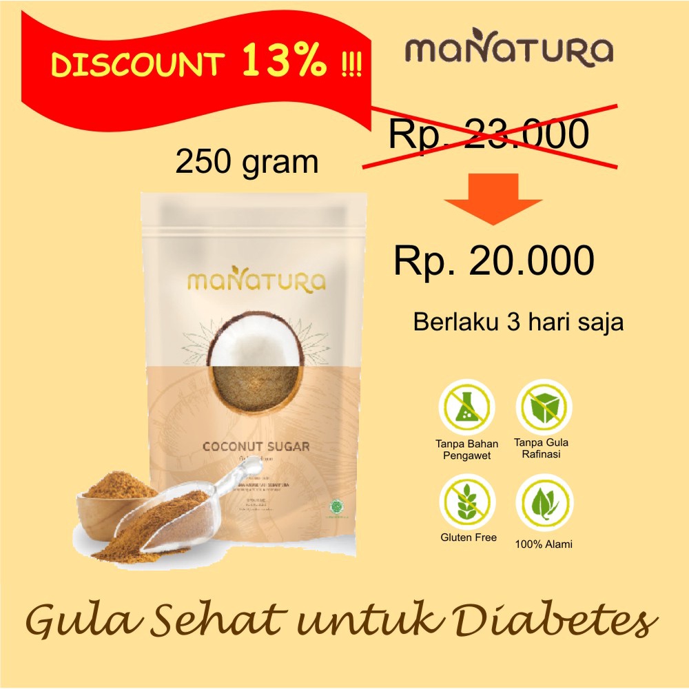 

Promo Manatura Gula Kelapa