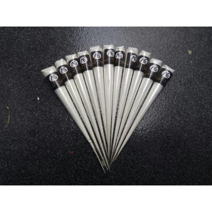 TERBARU - HENNA WHITE PUTIH BODY PAINTING WATERPROOF BODY LOTION