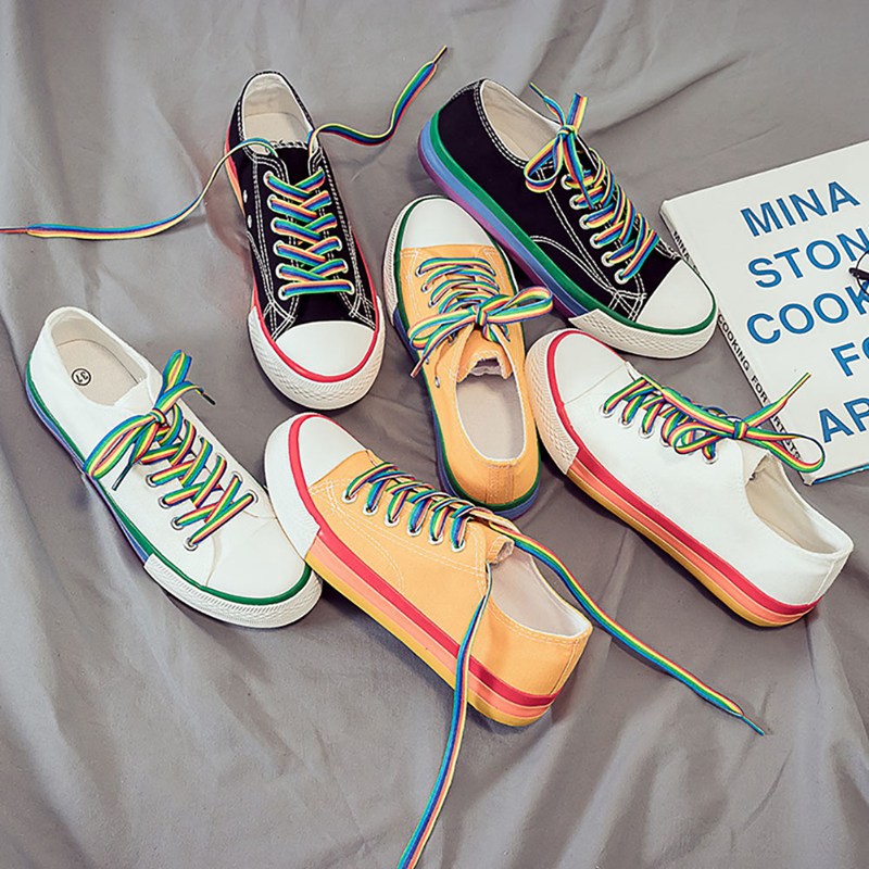  Sepatu Sneakers Wanita Model Lace  Up Casual Breathable 