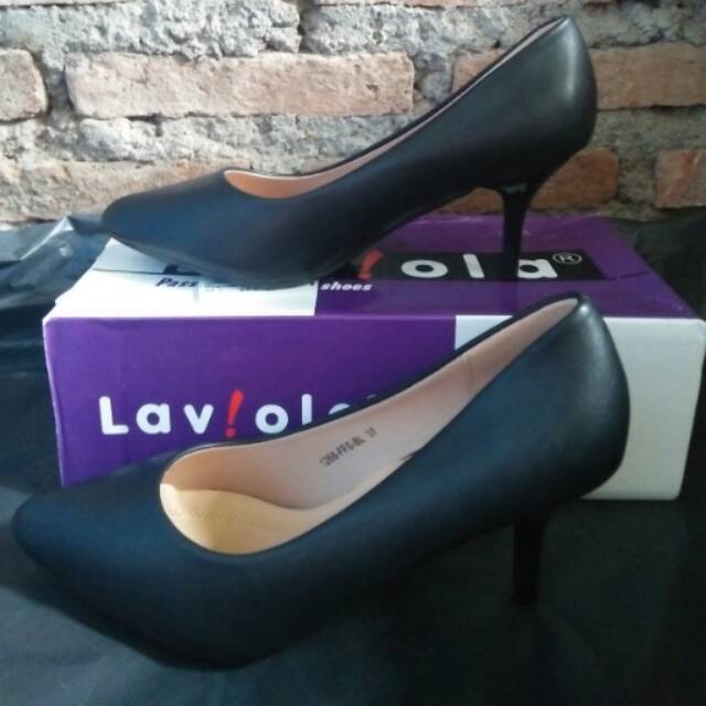Laviola pointy heels size 37 hitam