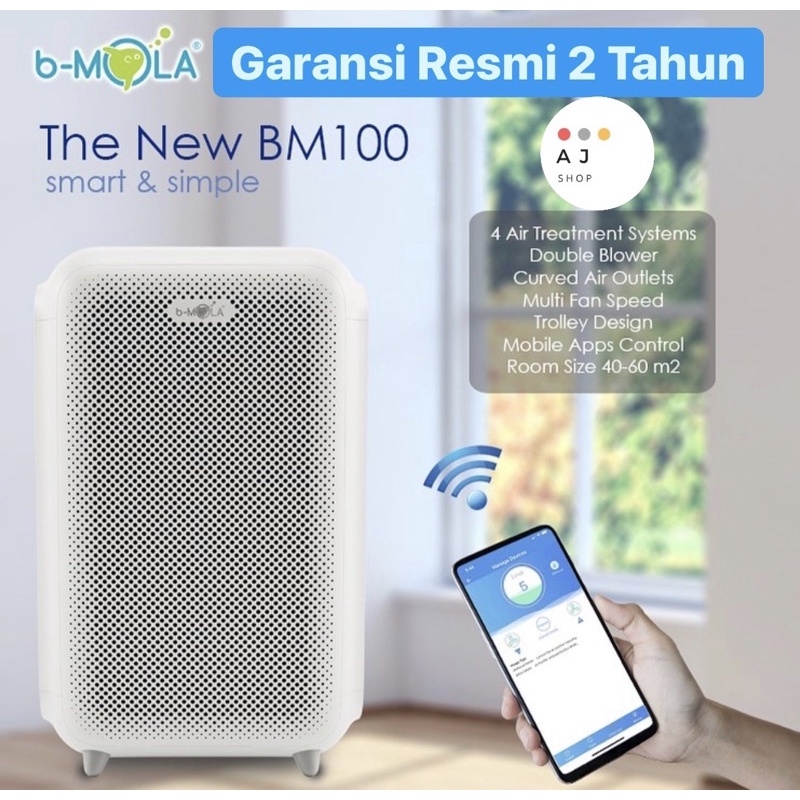 b-MOLA BM-100 Air Purifier bMola B MOLA GARANSI RESMI