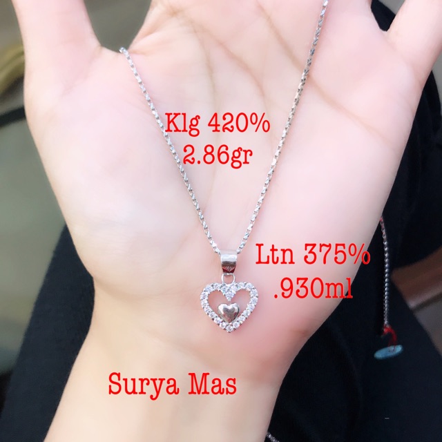 Kalung dan liontin emas 420%&375%