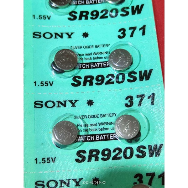 Batre Jam Tangan SONY SR920SW 371 Watch Battery SR 920 SW baterai batre batere jam kalkulator mainan