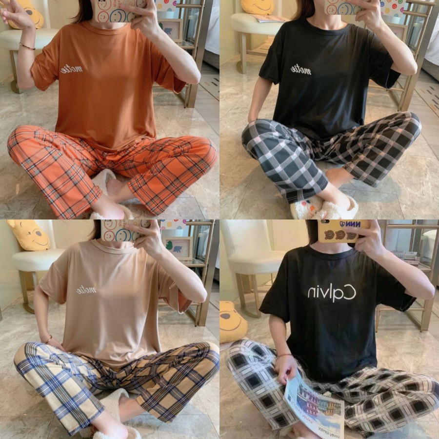 BAJU TIDUR REMAJA ABG KAOS OBLONG POLOS IMPORT ALL SIZE SET CELANA