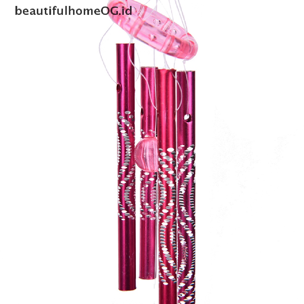// beautifulhomeOG.id // Dolphin Creative Crystal 4 Metal Tubes Windchime Wind Chime Home Decor  **