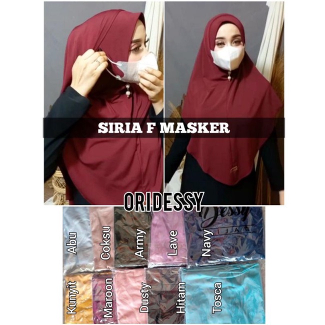 Siria Masker Dessy Jilbab Instan Masker Non Ped