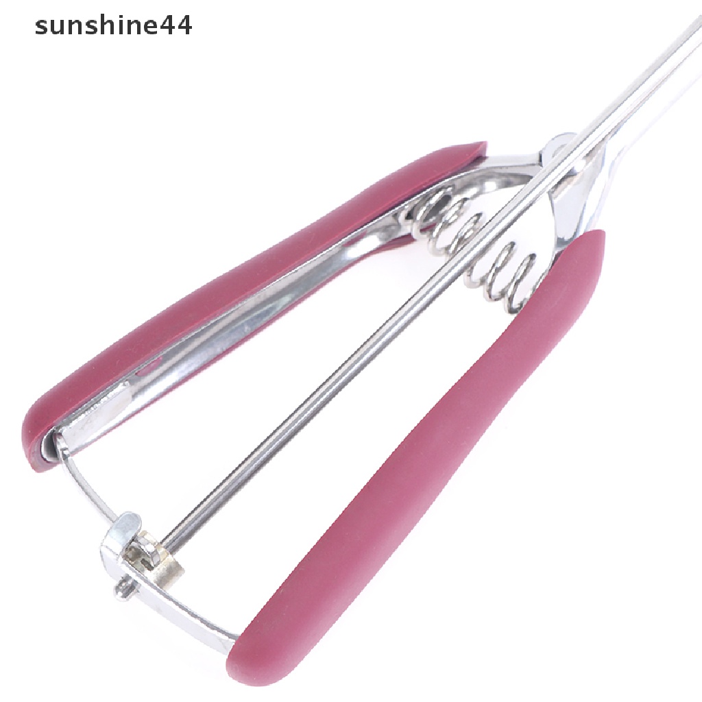 Sunshine Sendok Scoop Es Krim / Adonan Kue Bahan Karet Anti Slip Dengan Trigger Release