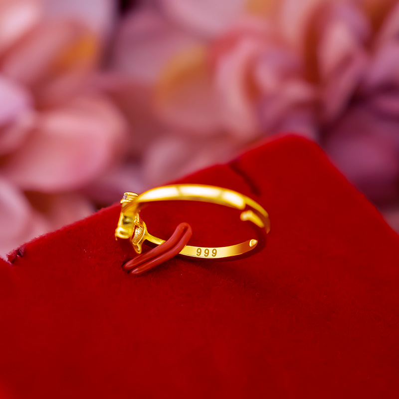 Cincin Lapis Emas Asli Kadar 375 Bentuk Mahkota Aksen Berlian Gaya Korea Untuk Wanita