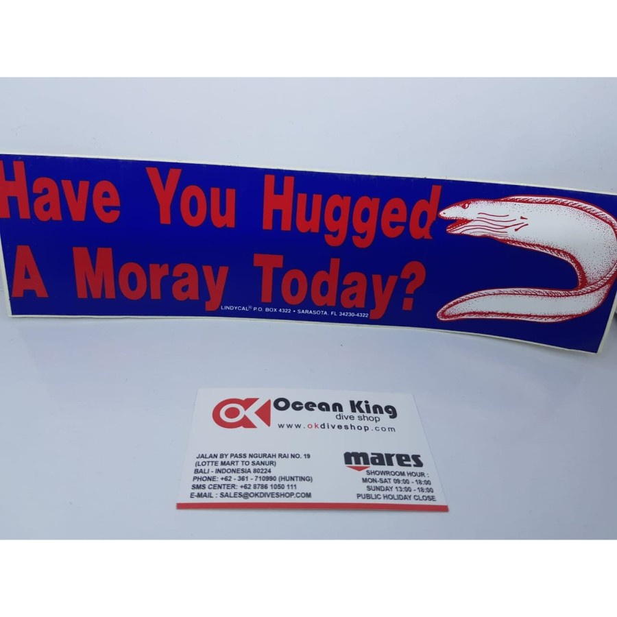 

STICKER HAVE YOU HUGGED A MORAY TODAY