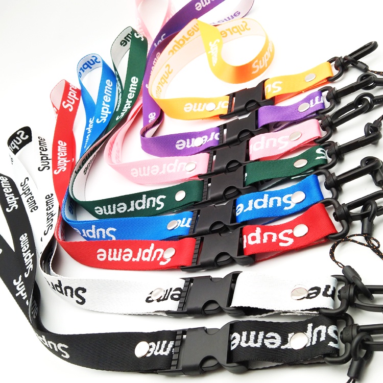 Tahan Lama dan Lembut Leher Lanyard Dengan Tombol Yang Dapat Dilepas Cepat untuk Ponsel Case Sling Gantungan Kunci ID Pemegang Kartu Lencana Tali
