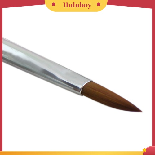 Huluboy Huluboy♡ Pen Brush Nail Art Akrilik Profesional Dengan Tutup Stainless Steel Bisa Dilepas