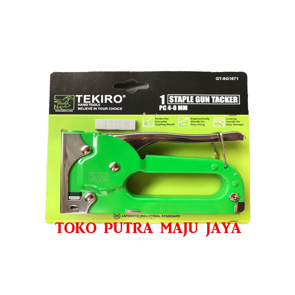 

Tembakan Staples Standar 4-8mm (Staple Gun Tracker) Hekter Tekiro