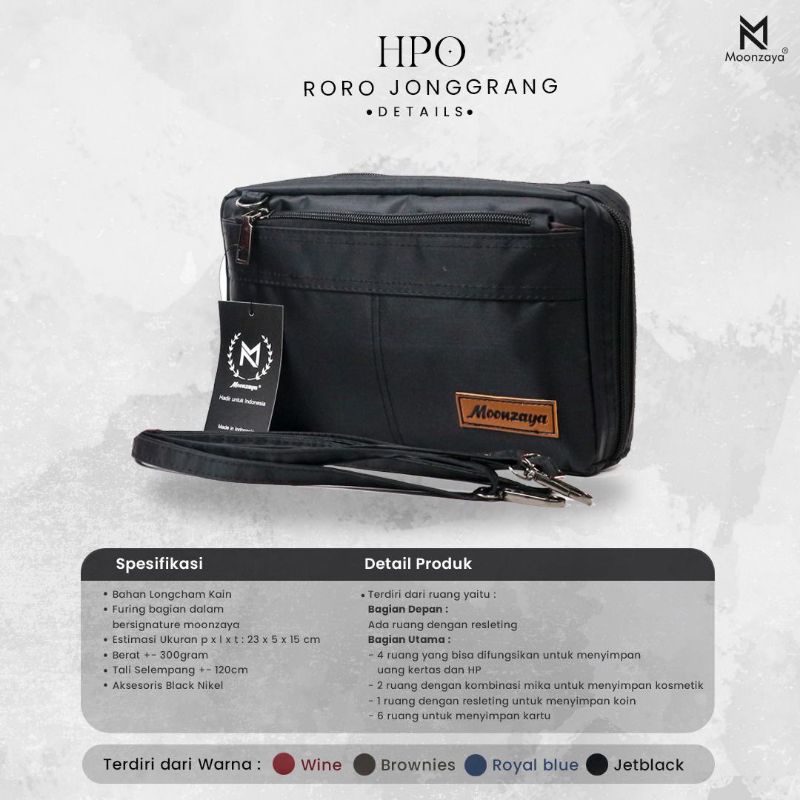 [Best Seller] Tas Slempang HPO Roro Jonggrang ORI Moonzaya