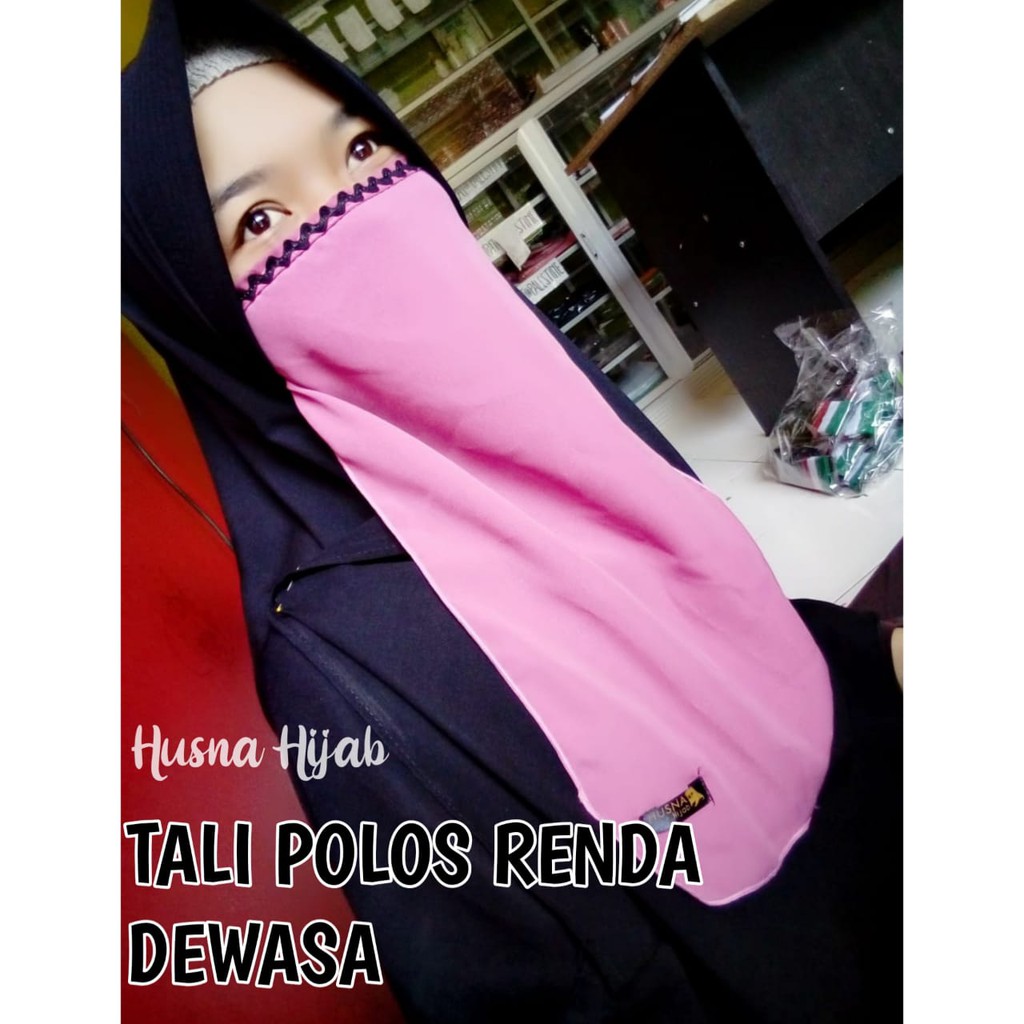 [ORI BY HUSNA HIJAB] Cadar Tali Polos Renda Dewasa / Cadar Tali Renda