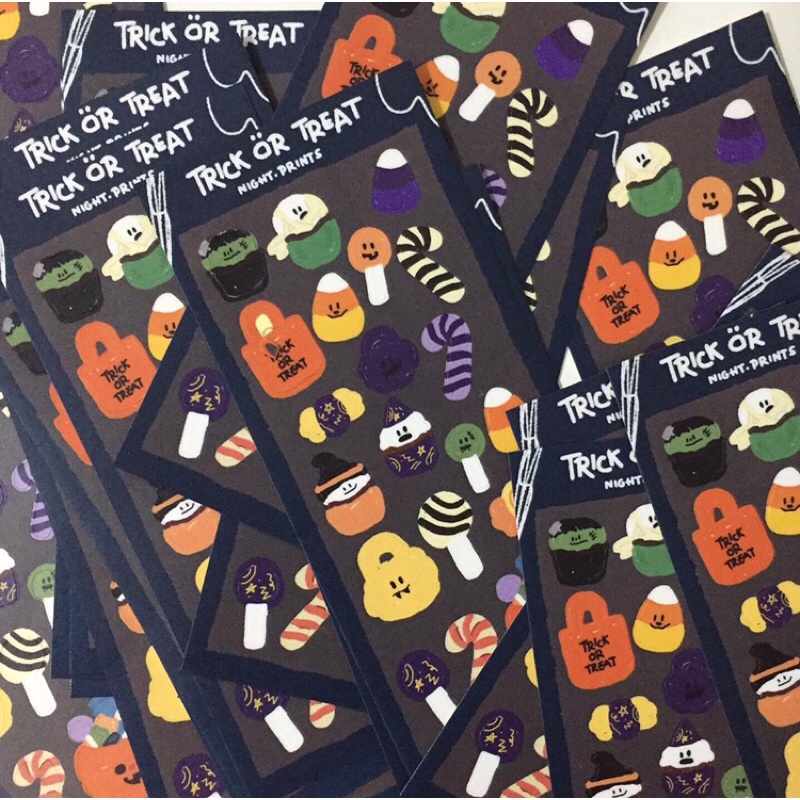 

trick or treat sticker