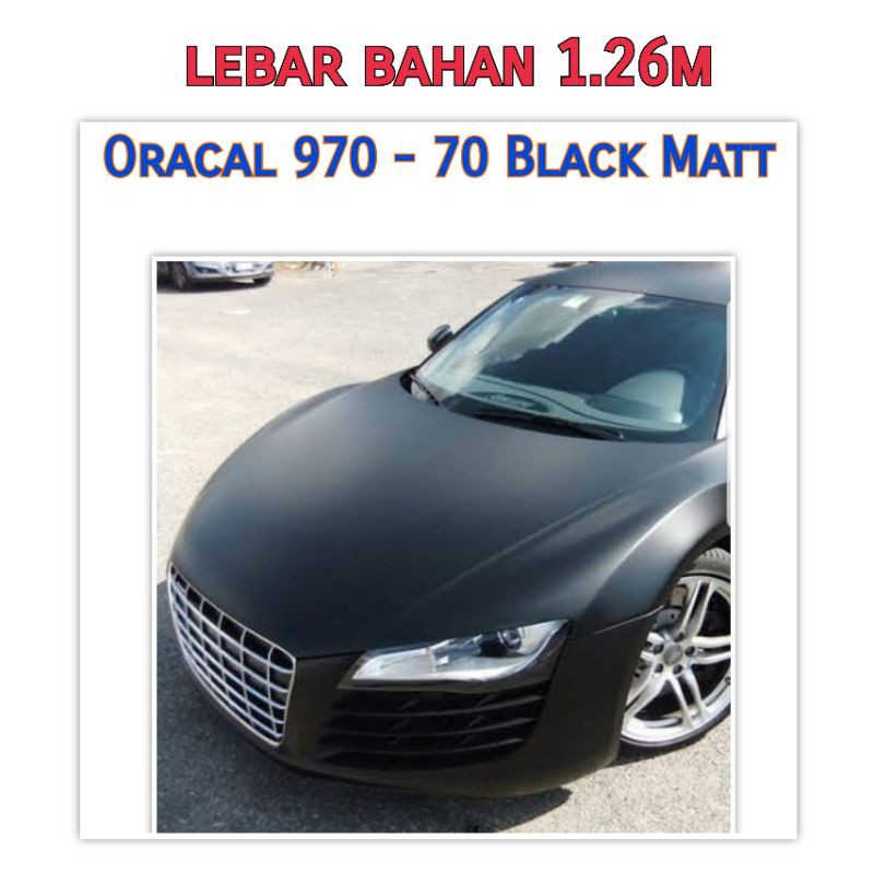 Oracal 970 - 70 Black Matt (1.26m)