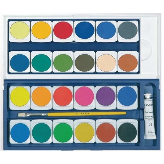 

Cat Air Padat / Lyra Water Colour Cake 24 Warna