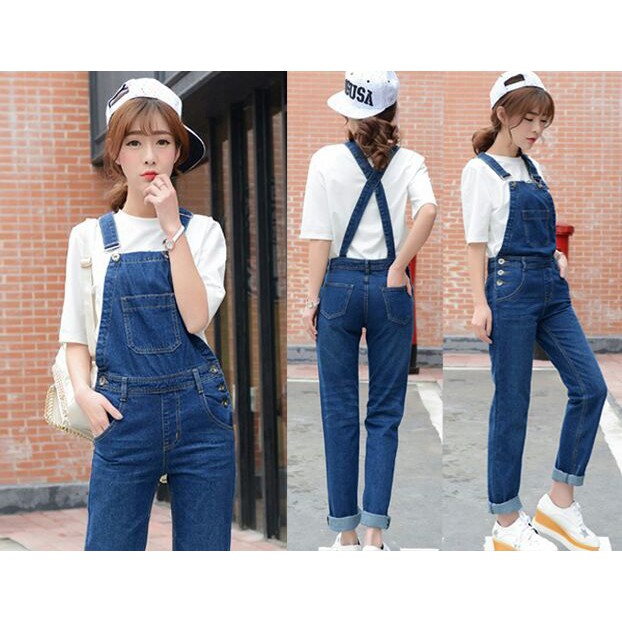 EVA OVERALL JEANS TEBAL / Biru / BIRU MUDA /JUMPSUTI WANITA/TERBARU/TERPOPULER/TERLARIS/TERMURAH/BERKUALITAS/IMPOR