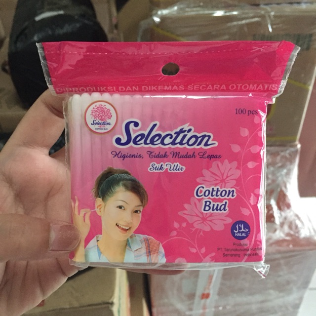 Cotton buds selection refill 100 &180+wadah Shopee Indonesia