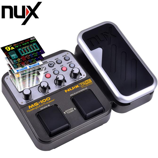 Multi Efek Gitar Elektrik Modelling Guitar Processor Nux Mg-100