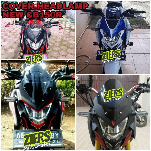 Cover Headlamp Cover Lampu New Cb150r Facelift V1 Gratis Visor Shopee Indonesia