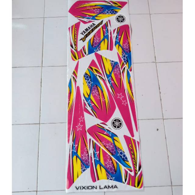 Sticker striping variasi vixion old / vixion lama 2007 - 2012, sticker motor, vixion old, striping v