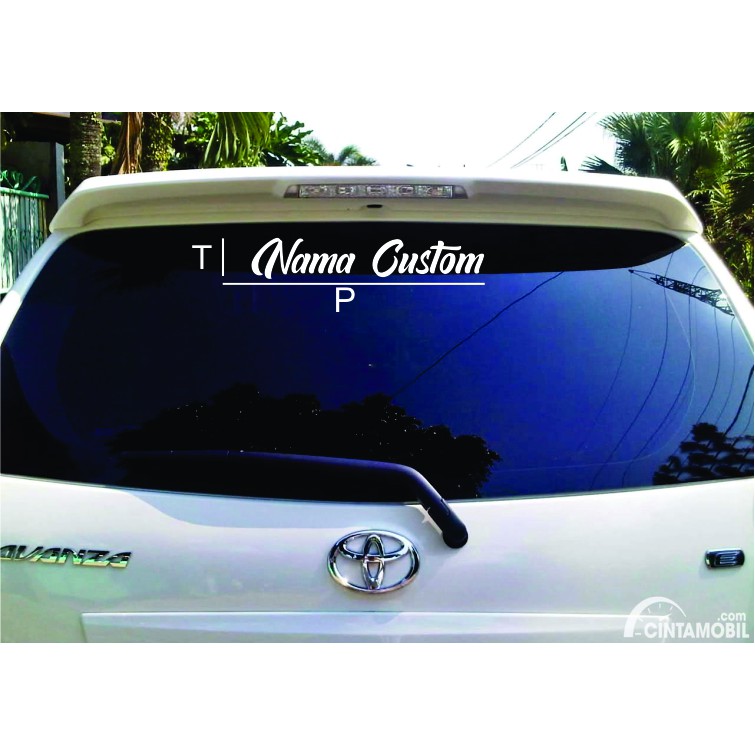 Sticker Cutting Nama UKURAN BESAR Tulisan BEBAS CUSTOM STIKER HARTA TAHTA HOLOGRAM STICKER CUSTOM NA