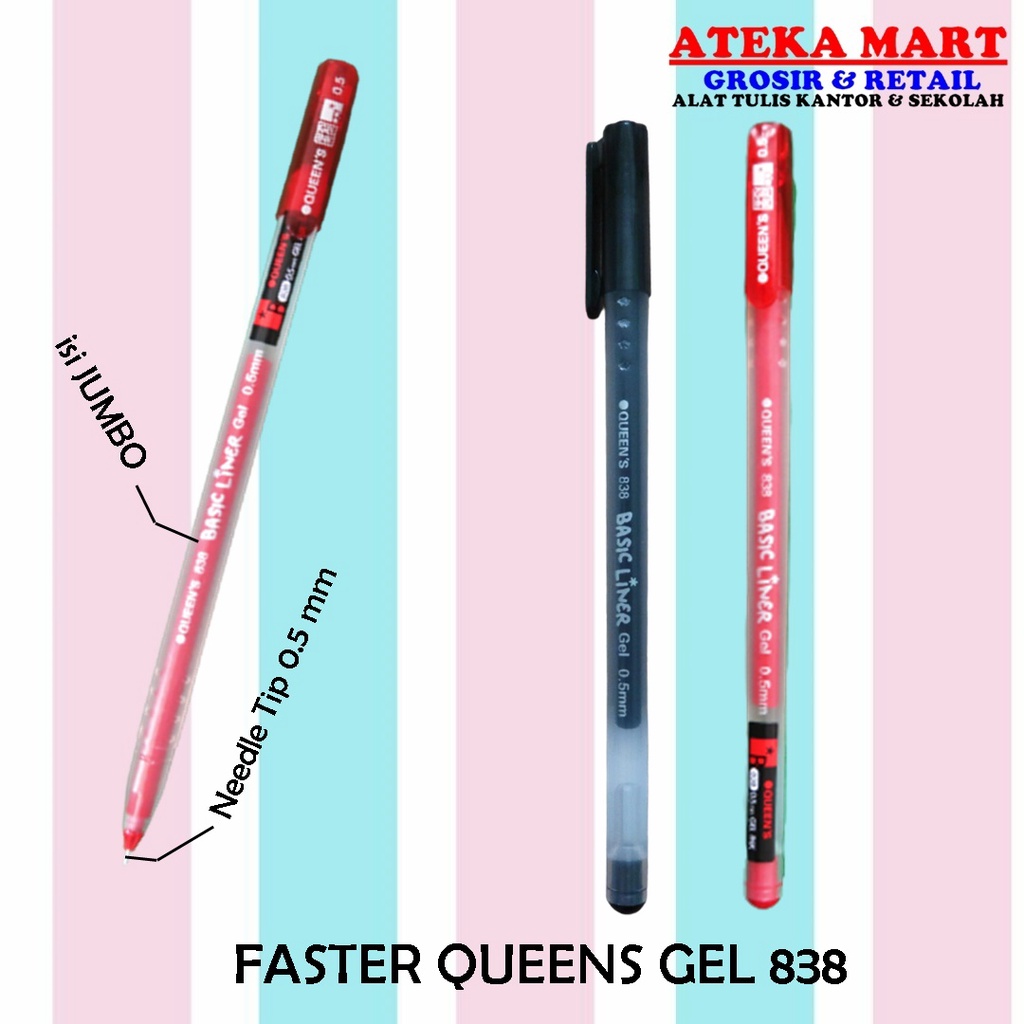 

[PCS] FASTER QUEENS GEL PEN 838