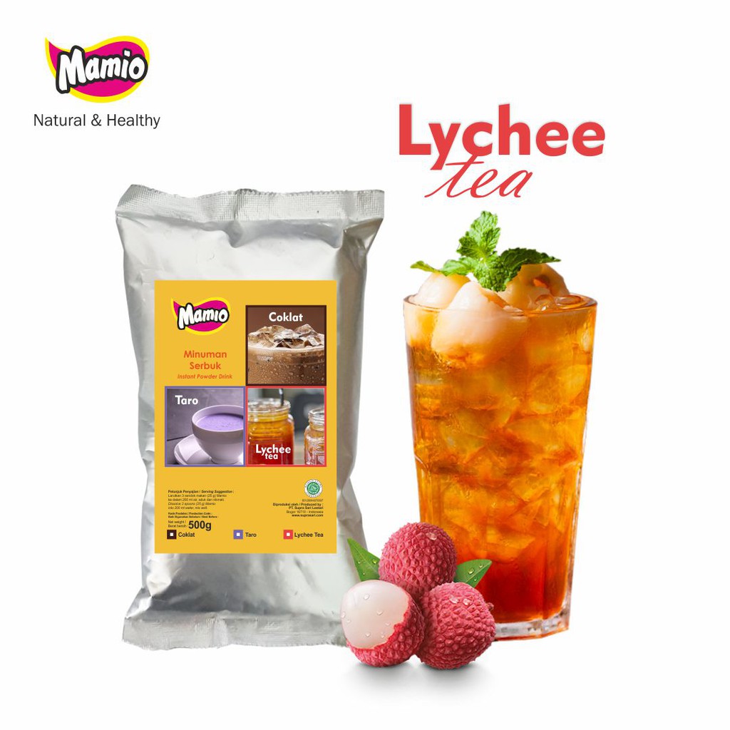 

Minuman Bubuk Lychee Tea 500 Gram