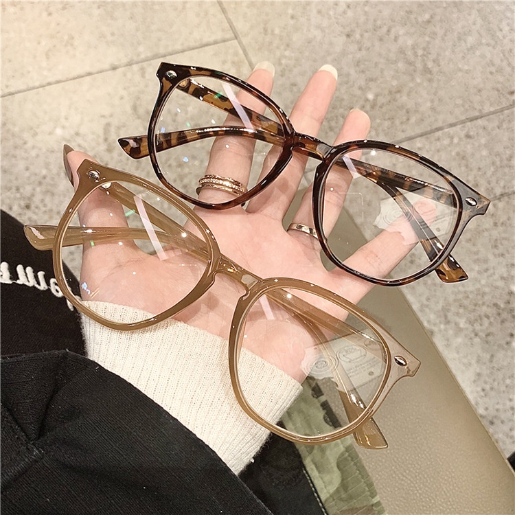 Fashion Retro Anti Radiation Blue Light Rice Nail Irregular Eyeglass