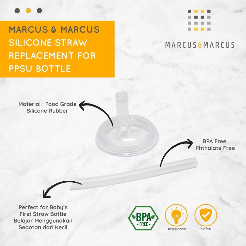 MARCUS&amp;MARCUS SILICONE STRAW REPLACEMENT / MNMU06