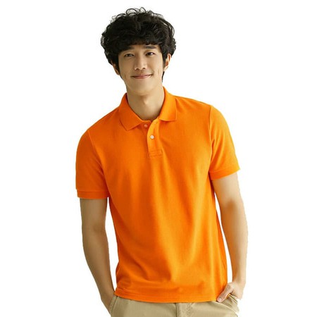 POLO SHIRT ORANGE OREN DISTRO - KAOS BAJU KERAH PRIA